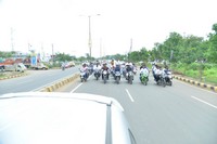 Happy Wedding Team Bike Rally at Guntur